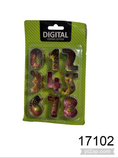 Imagen de CORTANTES DE MASA CON FORMA DE NUMEROS 3.26